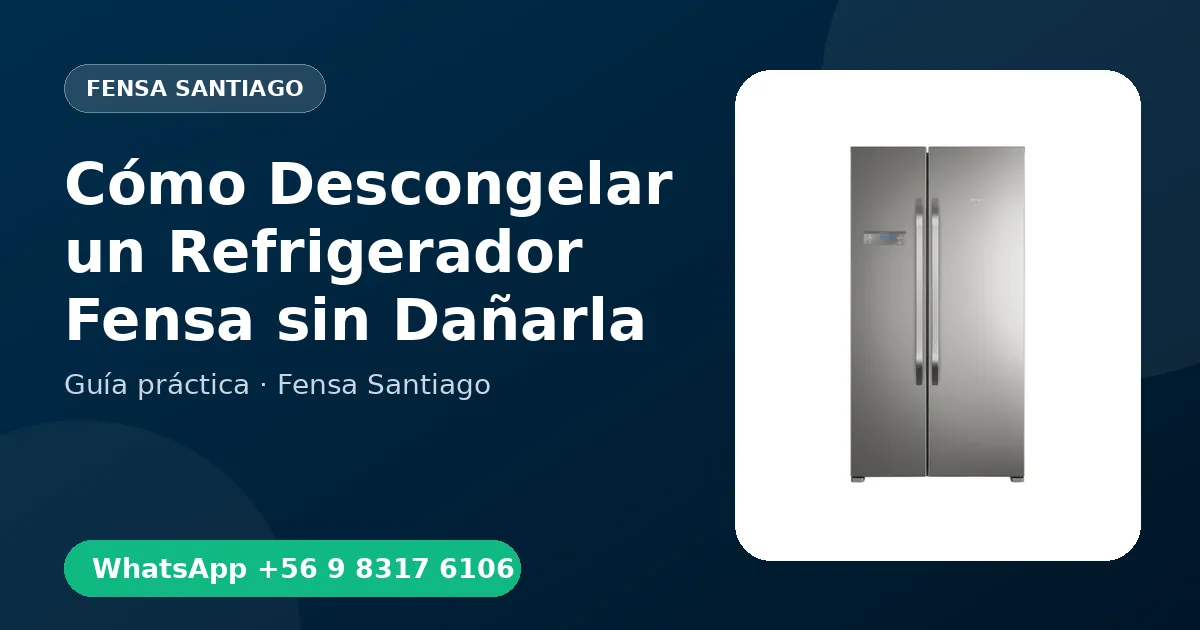 Cómo Descongelar un Refrigerador Fensa sin Dañarla