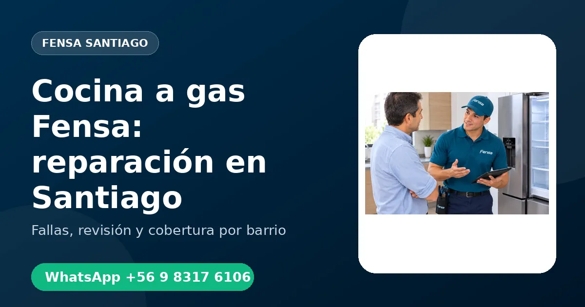 Cocina a gas Fensa en el Campus San Joaquín