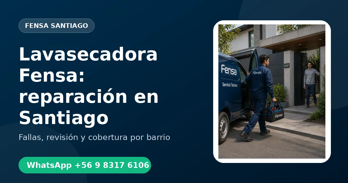 Lavasecadora Fensa en el Campus San Joaquín