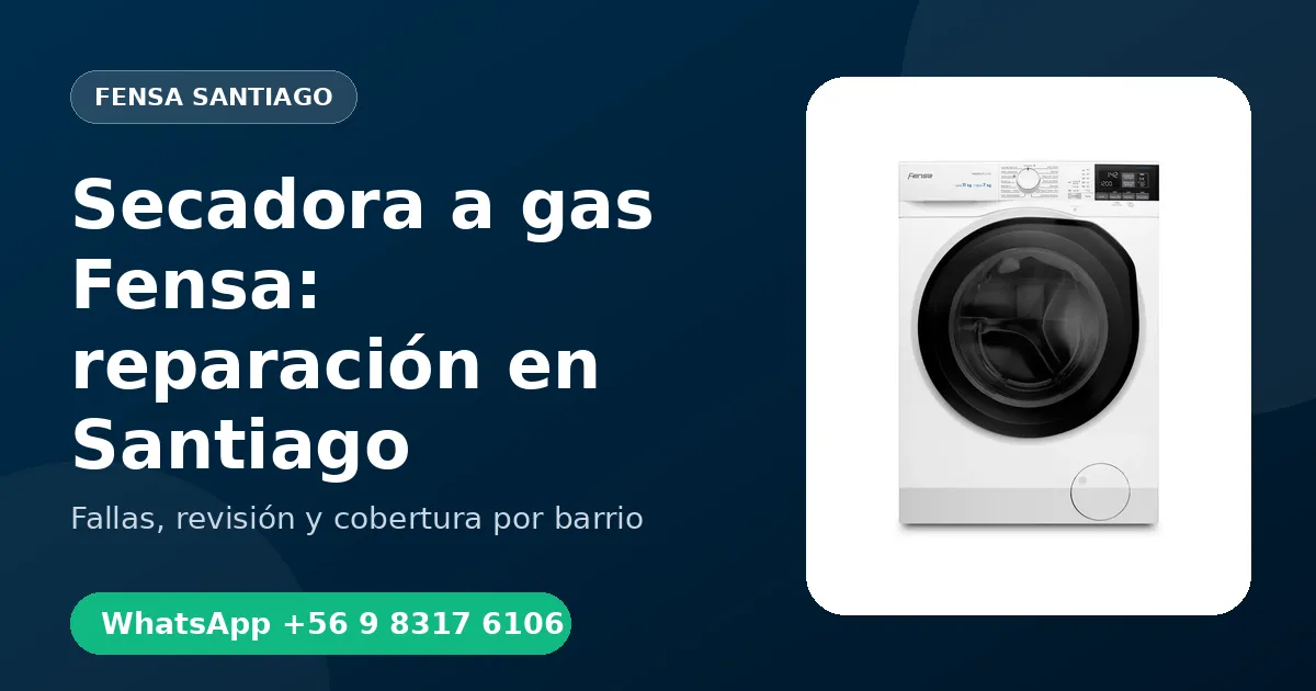 Secadora a gas Fensa en el Campus San Joaquín
