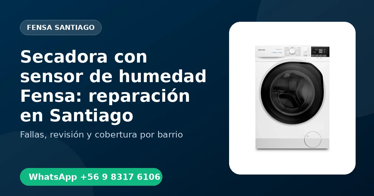 Secadora con sensor de humedad Fensa en Peñaflor