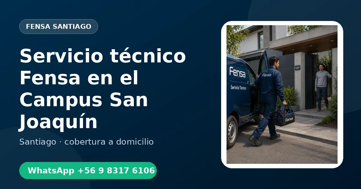Mantenimiento Fensa en el Campus San Joaquín
